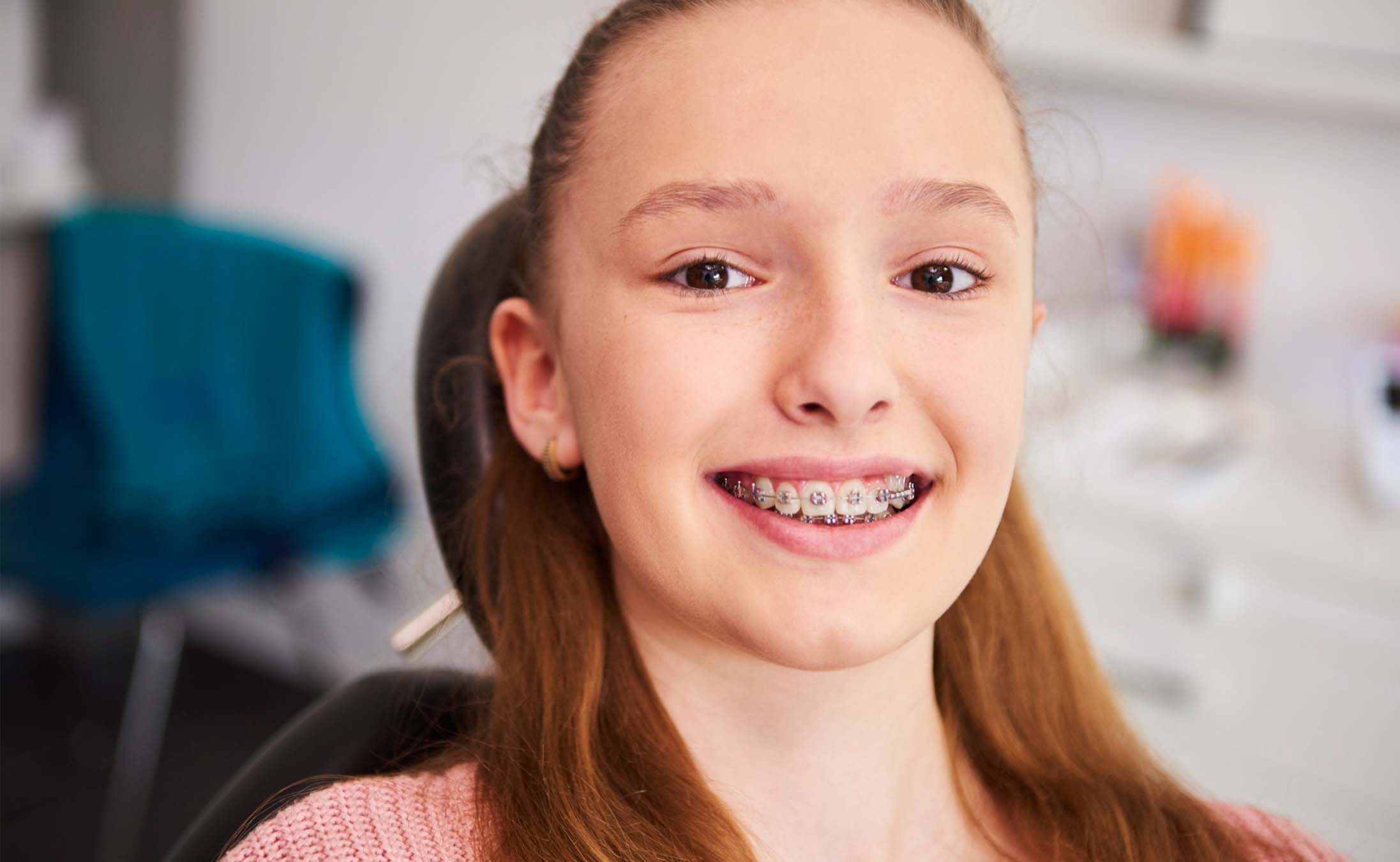 Orthodontic braces on teeth